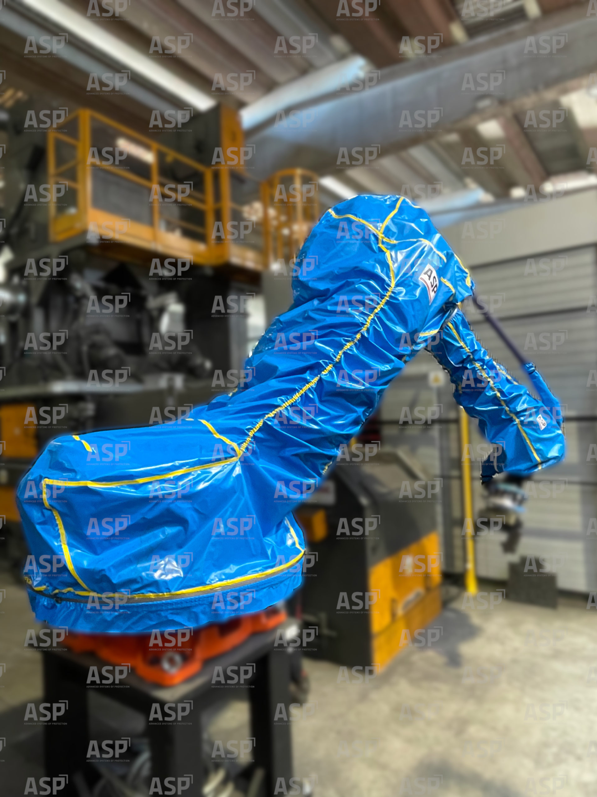 Copertura per robot nera per la movimentazione