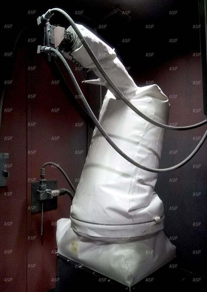 Copertura per robot blu